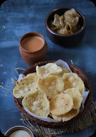 Papad made from Indifeast Sooji